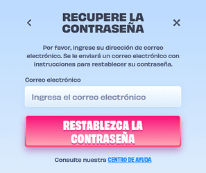 Pantalla de contraseña olvidada de OnlySpins España con campo de correo electrónico para recuperar la cuenta